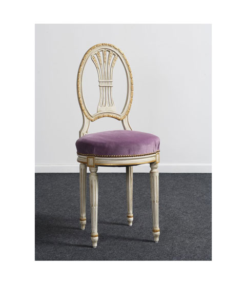 Chaise Fauteuil Louis XV/XVI Baroque - Hêtre & Mousse - DÉCOLOCo - NEUF